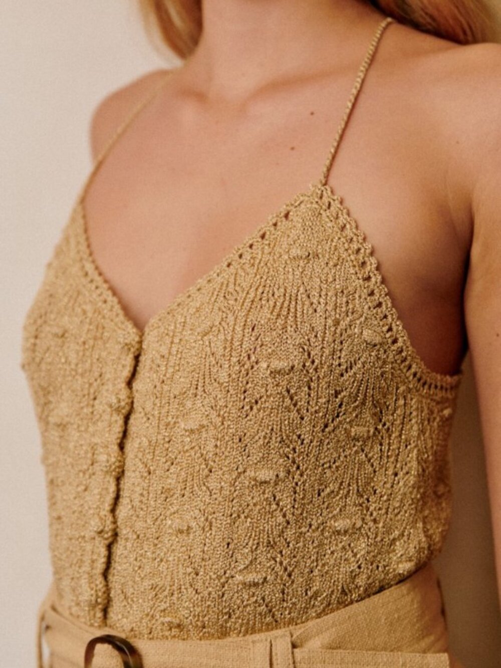 Sezane Francisco Top In Gold, small